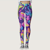 70s 60s Psychedelic Hippy Retro Hip Leggings (Vorderseite)