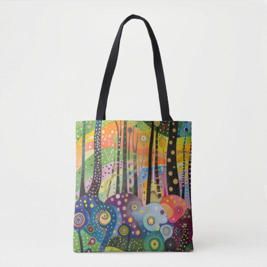 70s 60s Psychedelic Hippy Retro Hip Tasche (Vorderseite)