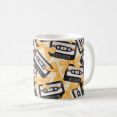 70s 80s 90s Retro Cassette Tape Music Kaffeetasse (VorderseiteRechts)