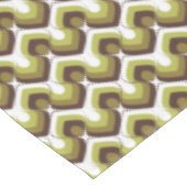 70s Bold Modern Retro Ogee Motif in Greens Tischdecke (Schrägansicht)