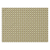 70s Bold Modern Retro Ogee Motif in Greens Tischdecke (Vorderseite (Horizontal))