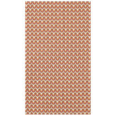 70s Bold Retro Modern Motif in Orange & Brown Tischdecke (Vorderseite)