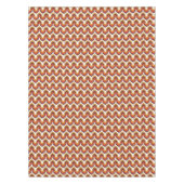 70s Bold Retro Modern Motif in Orange & Brown Tischdecke (Vorderseite)