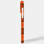 70s Checks and Circles Flame Orange Case-Mate iPhone Hülle (Rückseite / Links)