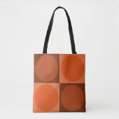 70s Checks and Circles Flame Orange Tasche (Vorderseite)