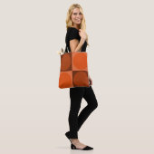 70s Checks and Circles Flame Orange Tasche (Am Model)