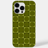 70s Checks and Circles Green Case-Mate iPhone Hülle (Rückseite)