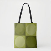 70s Checks and Circles Green Tasche (Vorderseite)