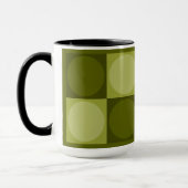 70s Checks and Circles Green Tasse (Links)
