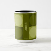 70s Checks and Circles Green Tasse (Zentrum)