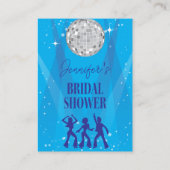 70s Disco Dancing Queen Bridal Shower Registry Begleitkarte (Rückseite)