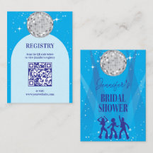 70s Disco Dancing Queen Bridal Shower Registry