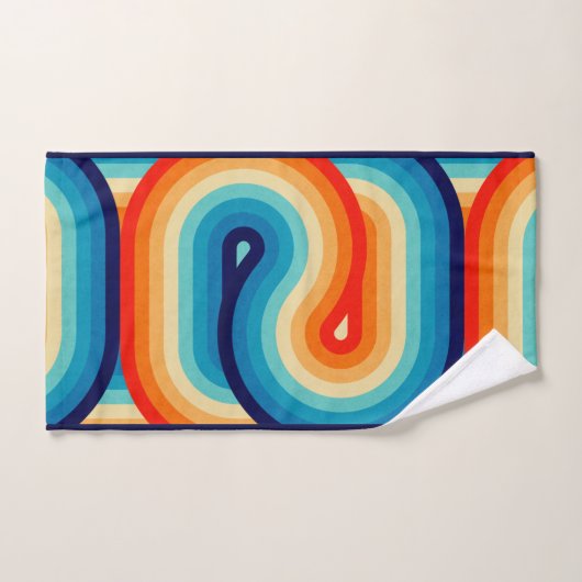 70s Double Wave Badhandtuch Set (Handtuch)