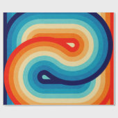 70s Double Wave Geschenkpapier (Flach)
