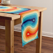 70s Double Wave Großer Tischläufer (Beispiel)