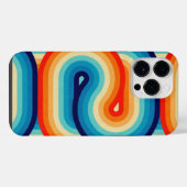 70s Double Wave iPhone Hülle (Rückseite (Horizontal))