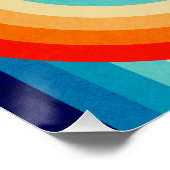 70s Double Wave Poster (Ecke)