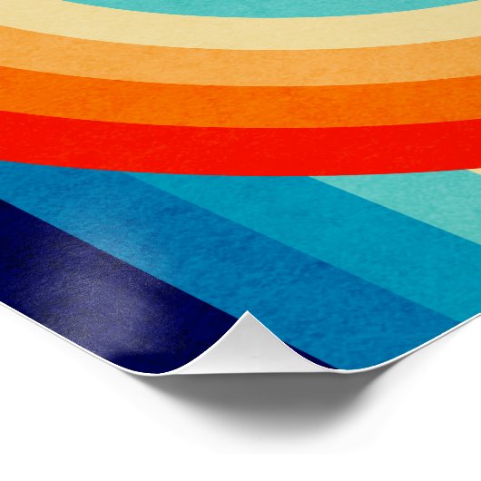 70s Double Wave Poster (Ecke)