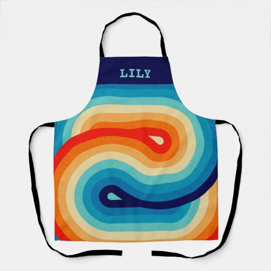70s Double Wave Schürze (Vorderseite)