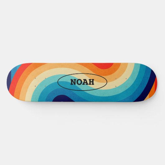 70s Double Wave Skateboard (Horizontal)