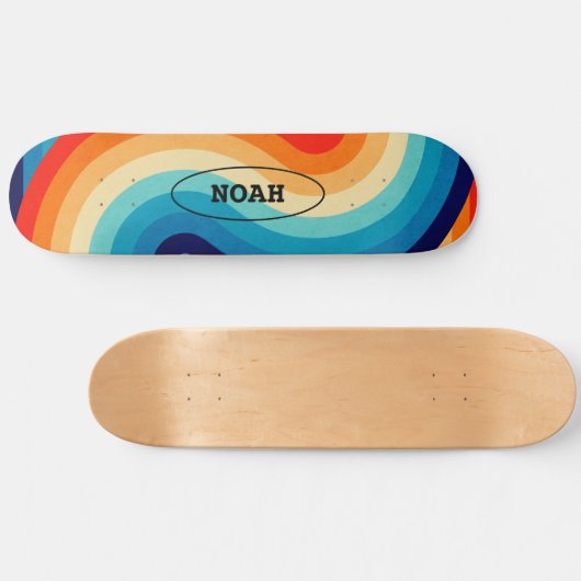 70s Double Wave Skateboard (Horizontal)