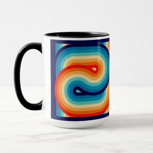 70s Double Wave Tasse (Links)