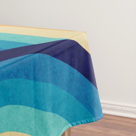 70s Double Wave Tischdecke (Beispiel)