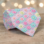 70s Granny Square Crochet Necktie Krawatte<br><div class="desc">This unique necktie features a vibrant 70s-inspired design, crafted with intricate granny square crochet. It's a bold and stylish statement piece, perfect for adding a touch of retro charm and handmade artistry to any outfit. The warm, inviting colors and textured pattern make it a conversation starter, suitable for both casual...</div>