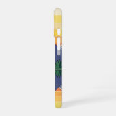 70s Minimalist Sunset Lake iPhone 16 Hülle (Linke Seite)