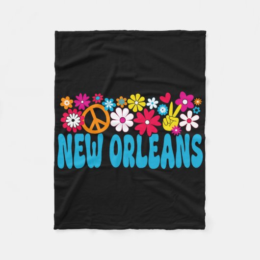 70s New Orleans  Fleecedecke (Vorderseite)
