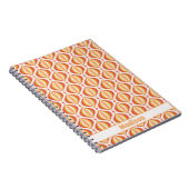 70s nostalgia notebook groovy optical pattern notizblock (Rechte Seite)