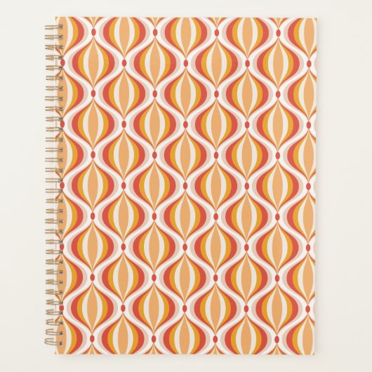 70s nostalgia planner groovy optical pattern planer (Vorderseite)