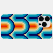70s Rainbow Curves Case-Mate iPhone Hülle (Rückseite (Horizontal))