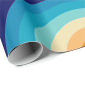 70s Rainbow Curves Geschenkpapier (Rolleneckpunkt)