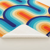 70s Rainbow Curves Sherpadecke (3/4)