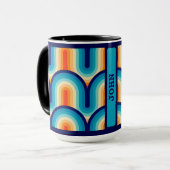 70s Rainbow Curves Tasse (Vorderseite Links)