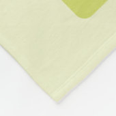 70s Rainbow Squares Monochrome Green Fleecedecke (Ecke)