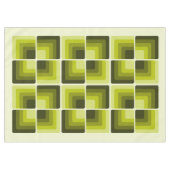 70s Rainbow Squares Monochrome Green Tischdecke (Vorderseite (Horizontal))