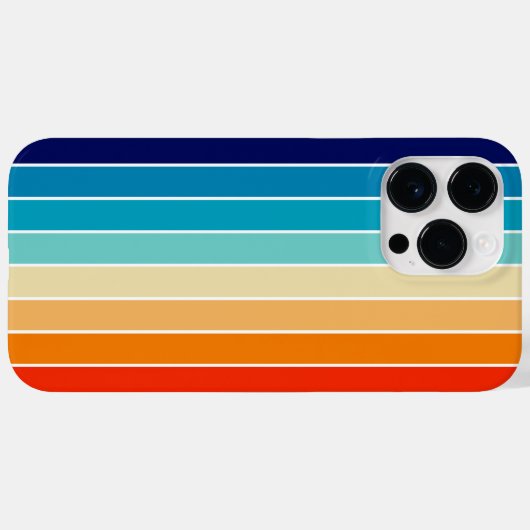 70s Rainbow Stripes Case-Mate iPhone Hülle (Rückseite (Horizontal))