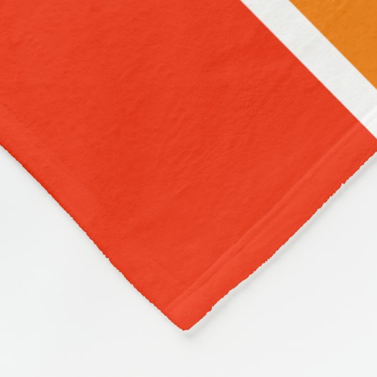 70s Rainbow Stripes Fleecedecke (Ecke)