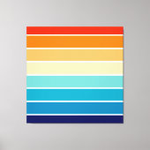 70s Rainbow Stripes Leinwanddruck (Vorderseite)
