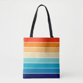 70s Rainbow Stripes Tasche (Vorderseite)