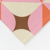 70s Retro Geometric Vintage Pattern Fleecedecke (Ecke)
