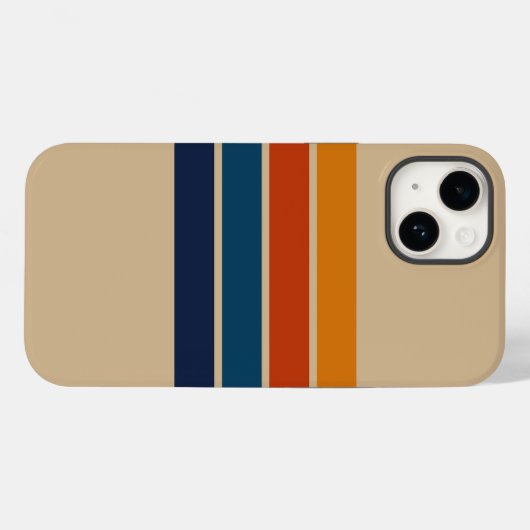 70s Retro iPhone 14 Case (Rückseite (Horizontal))