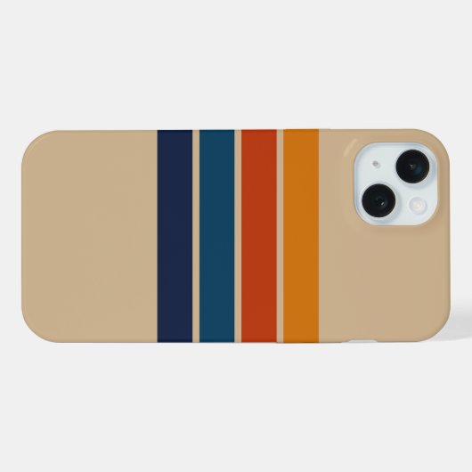 70s Retro iPhone 15 Plus Case Hülle (Rückseite (Horizontal))