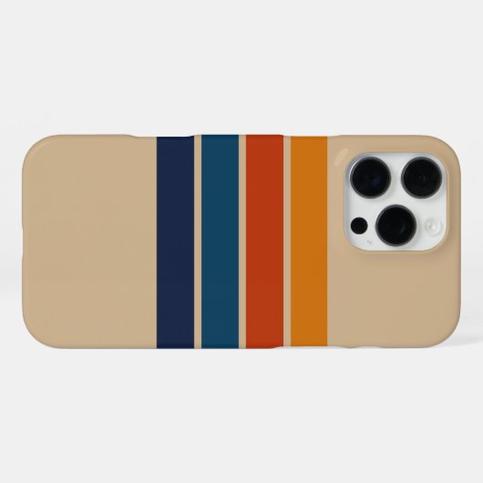 70s Retro iPhone 16 Pro Max Case Hülle (Rückseite (Horizontal))