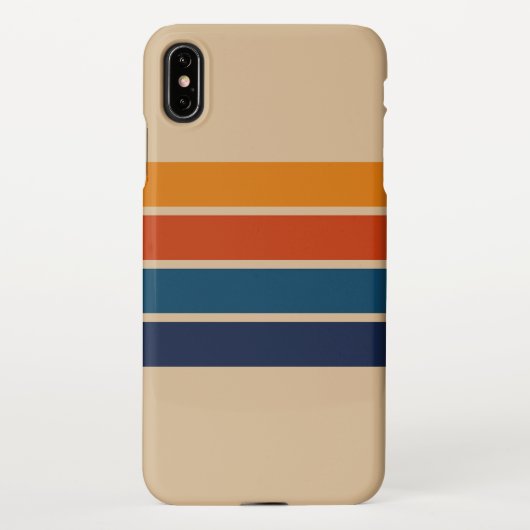 70s Retro iPhone XS Max Case Hülle (Rückseite)