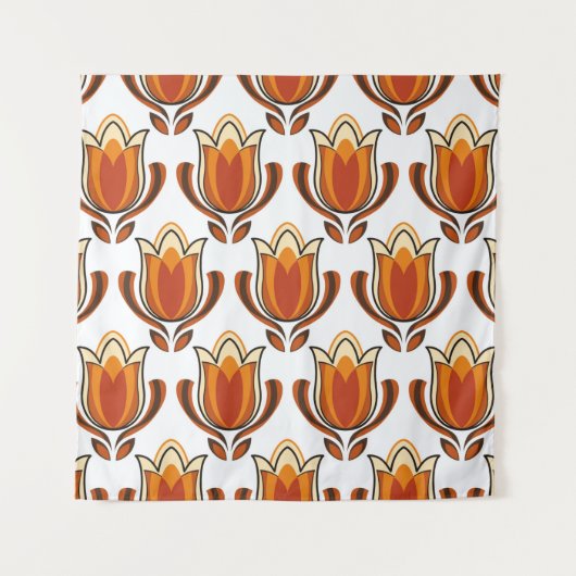 70's retro pattern material illustration70s,1970,p wandteppich (Vorderseite)