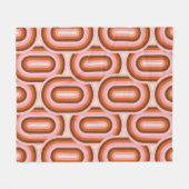 70's Retro Seamless Pattern. 60s and 70s Aesthetic Fleecedecke (Vorderseite (Horizontal))