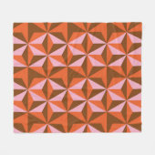 70s retro vintage pattern background fleecedecke (Vorderseite (Horizontal))